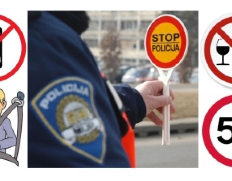 Ovog vikenda posebno opušteni vozači učinili su čak 120 prekršaja - 8 uz alkohol, 9 bez pojasa, 65 prebrzih vozača