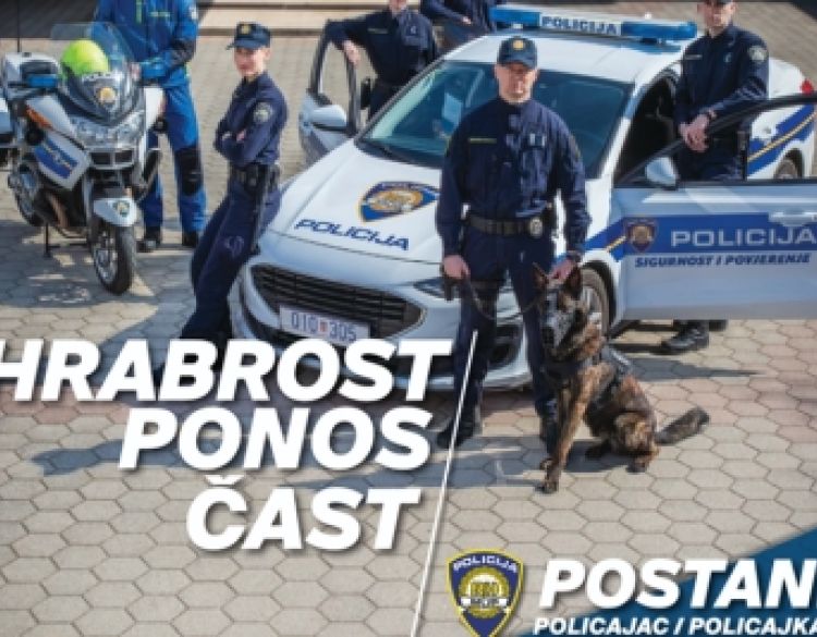 Hrabrost, ponos, čast - Postani policajac/policajka!