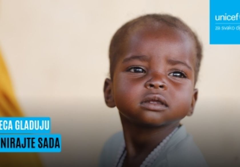 UNICEF pokrenuo humanitarnu kampanju za spas izgladnjele djece Sudana, Jemena i Gaze - milijuni djece pate od pothranjenosti