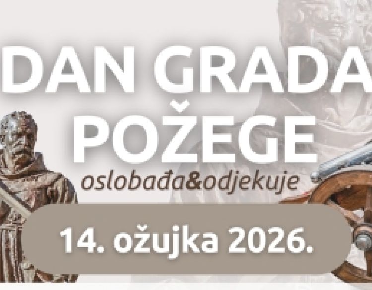 Proslava Dana grada Požege u subotu, 14. ožujka - TZ obavještava građane o privremenoj regulaciji prometa i zatvaranju ulica za promet