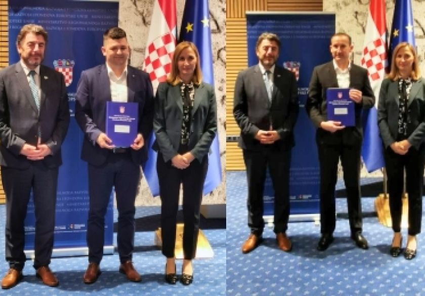 Za dva nova vatrogasna doma i spremišta dodijeljeno 3 milijuna eura Općinama Kaptol i Čaglin