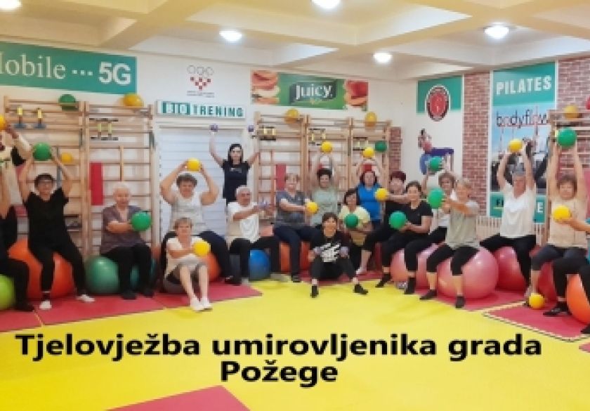 Tjelovježba za umirovljenike grada Požege
