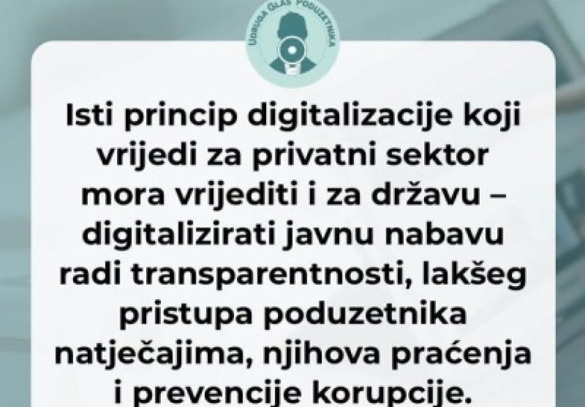 Udruga Glas poduzetnika - Dvostruki standardi moraju prestati: tražimo jednaka pravila za javni i privatni sektor