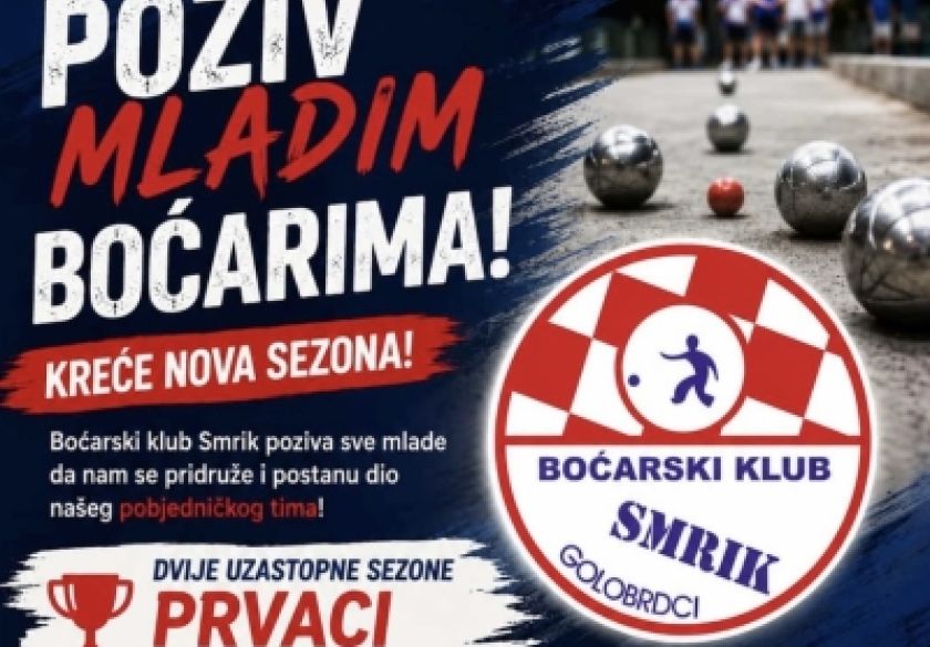 BK Smrik Golobrdci poziva mlade da se pridruže novoj sezoni