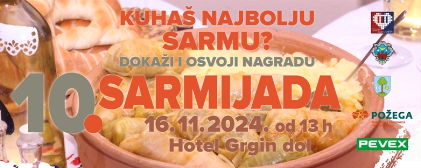 Najavljena tradicionalna 10. Sarmijada u Požegi za subotu 16. studenog