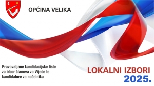 Pravovaljane kandidacijske liste za izbor članova za Vijeće te kandidature za načelnika Velike