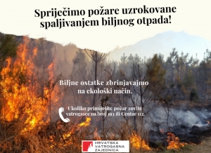 Spriječimo požare otvorenog prostora brigom o okolišu