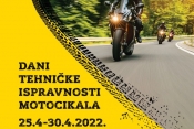 Preventivno-sigurnosna akcija „Dani tehničke ispravnosti motocikala“ (25. - 30. travnja)