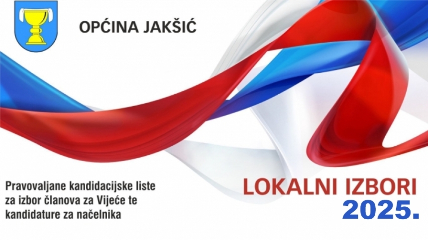 Pravovaljane kandidacijske liste za izbor članova za Vijeće te kandidature za načelnika Jakšića