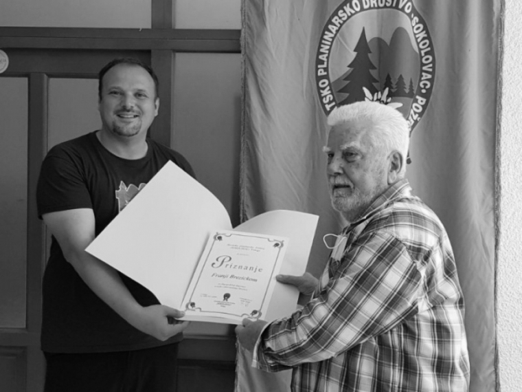 IN MEMORIAM - Franjo Brezicki 1944-2023. - dugogodišnji član HPD "Sokolovac" Požega
