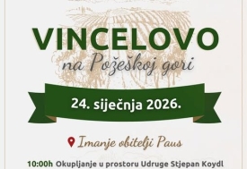 TZ grada Požega obavještava građane o posebnoj regulaciji prometa za subotu 24. siječnja i priredbu "Vincelovo na Požeškoj gori"