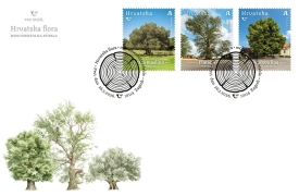 Tri veličanstvena stabla Hrvatske na poštanskim markama - Novo izdanje serije prigodnih maraka „Hrvatska flora“