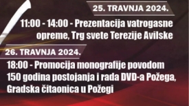 Posebna regulacija prometa 27. travnja (subota) na Trgu sv. Trojstva zbog mimohoda povodom obilježavanja 150 godina DVD Požega