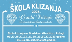 Počela Škola klizanja Požeškog športskog saveza i Grada Požege na klizalištu bivšeg Atletskog stadiona