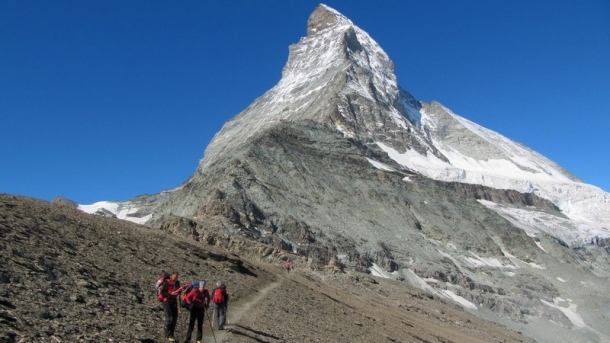 Vježbali na Matterhornu u Alpama