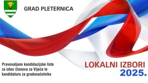 Pravovaljane kandidacijske liste za izbor članova za Vijeće te kandidature za gradonačelnika Pleternice