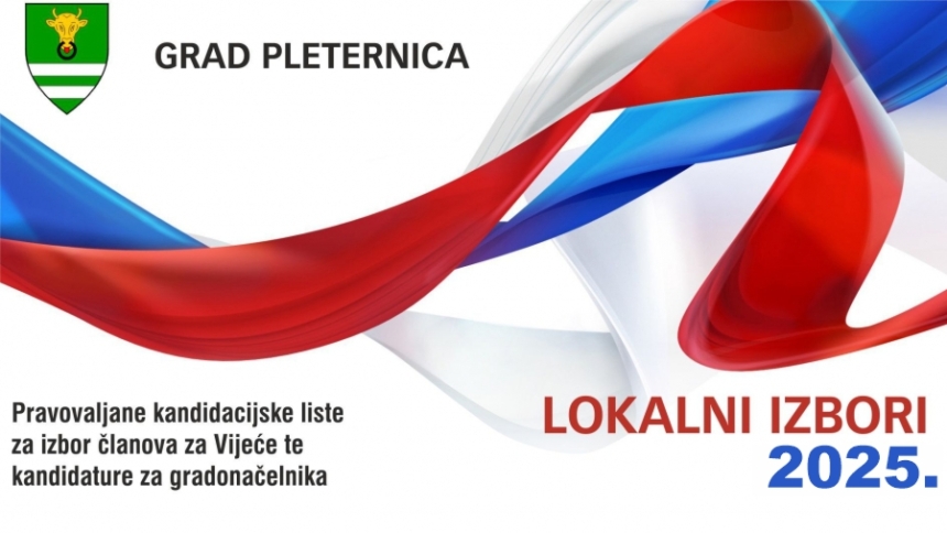 Pravovaljane kandidacijske liste za izbor članova za Vijeće te kandidature za gradonačelnika Pleternice