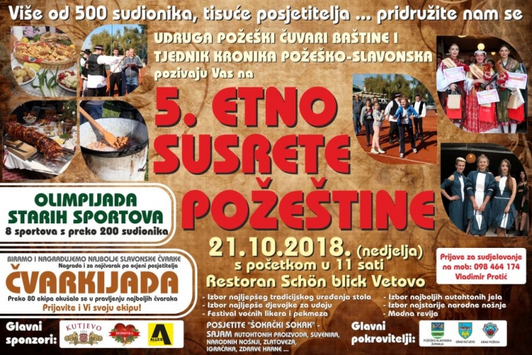 Susreti baštine i ljepote, nošnje, pjesme i plesa uz sočne čvarke