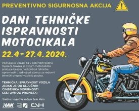 Najavljeni Dani tehničke ispravnosti motocikala i mogućnost obavljanja besplatnog pregleda motocikala