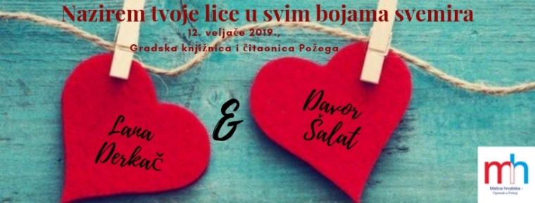 Valentinovska pjesnička večer Lane Derkač i Davora Šalata