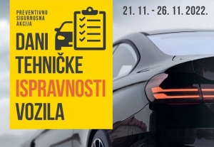 Vozači od danas 21. studenog dođite na Dane tehničke ispravnosti vozila i besplatno provjerite svoj automobil