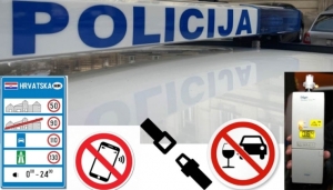 Pojačane mjere kontrole u prometu za vikend zabilježile su 65 prekršaja vozača