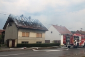 Požar stambene kuće u Mlinskoj ulici u Požegi