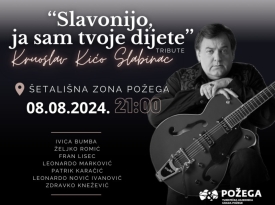 U četvrtak 8. kolovoza održat će se koncert u pješačkoj zoni Požege na spomen Krunoslava Kiće Slabinca