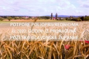 Potpore poljoprivrednicima u 2020. godini iz proračuna Požeško-slavonske županije