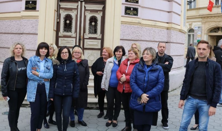 Prosvjedovali službenici i namještenici Županijskog suda i Državnog odvjetništva