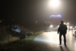 Auto završio na krovu: “Vozač je bio dezorijentiran i rekao mi je da se ničeg ne sjeća”