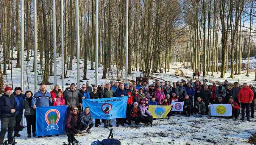 Planinari HPD "Gojzerica" na 25. Memorijalnom pohodu Anđina baraka