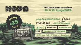 Udruga Kulturist iz Požege organizira ovog vikenda (14. i 15. lipnja) HOPA – Hill Open Air Fest na Požeškoj gori