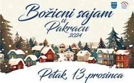 U petak 13. prosinca u Pakracu održava se tradicionalni „Božićni sajam“ i natjecanje u spravljanju božićnih kolača