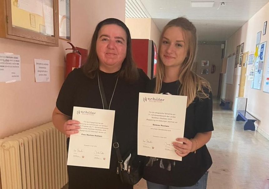 Uspjeh učenice Helene Previšić iz Ekonomske škole Požega na međunarodnome natjecanju u Njemačkoj