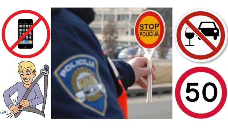 Za vikend pojačana policijska akciji u prometu bilježi 90 prekršaja vozača, od kojih 16 pod alkoholom - jednom kazna 2.840 eura