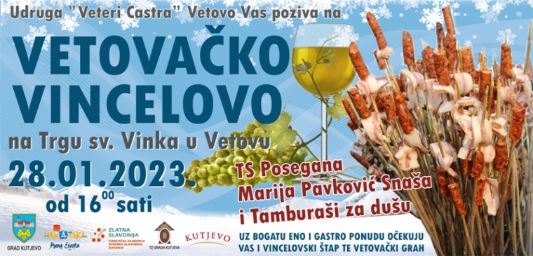Najveća proslava Vincelova je i dalje ona vetovačkih vinogradara na Trgu sv. Vinka u centru Vetova