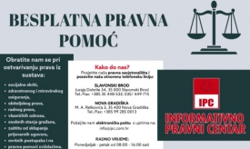 Danas u Gradu Požegi možete dobiti besplatnu pravnu pomoć za građane