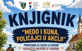 Knjignik donosi besplatnu predstavu za djecu na Trgu bećarca u Pleternici