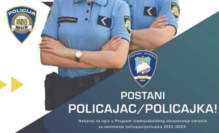 U tijeku je natječaj za Program srednjoškolskog obrazovanja odraslih za zanimanje policajac/policajka