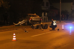 Sudar u Frankopanskoj, vozač motocikla u bolnici
