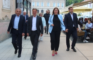 Predsjednik Sabora Jandroković posjetio Požegu i dao potporu kandidatu HDZ-a Borislavu Miličeviću za gradonačelnika u drugom krugu