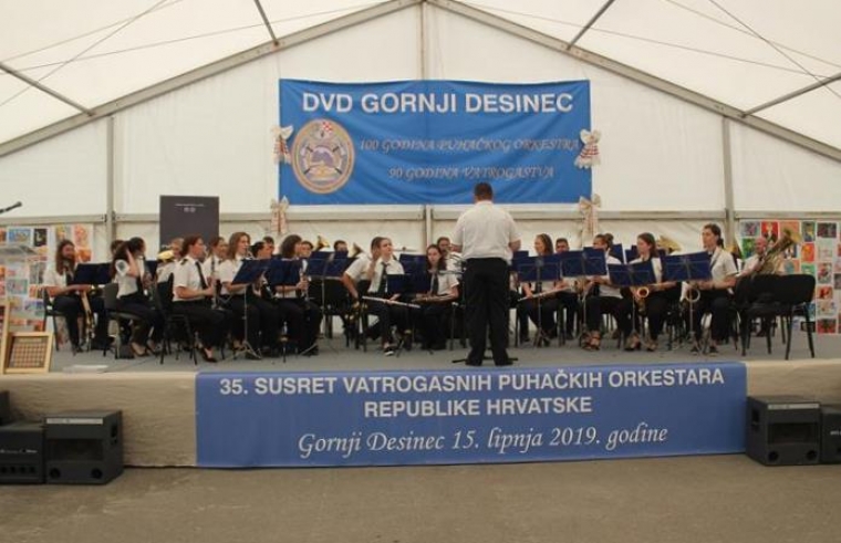 36. susret vatrogasnih puhačkih orkestara u Orahovici