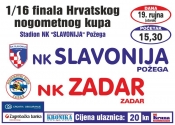 Slavonija – Zadar sutra u 15,30 sati