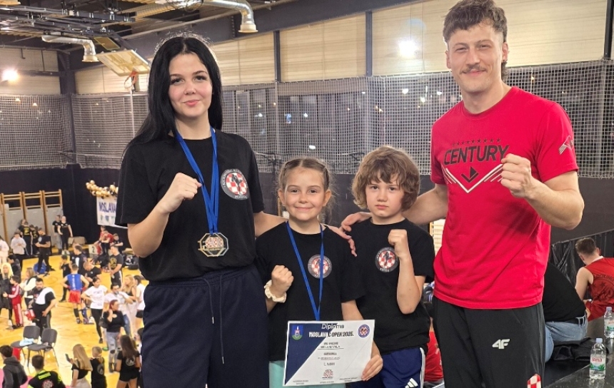 Članovi KBK "Borac" Požega Borci nastupili paralelno na dva natjecanja - u Zadru i Popovači, Anamarija i Roberto zlatni