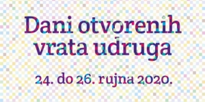 Dani otvorenih vrata Udruga u Hrvatskoj od 24. do 26. rujna