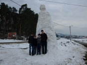 Najveći snjegović u Kuzmici