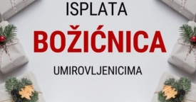 Grad Požega isplatit će Božićnice za umirovljenike - podnošenje zahtjeva od 21. studenog do 2. prosinca