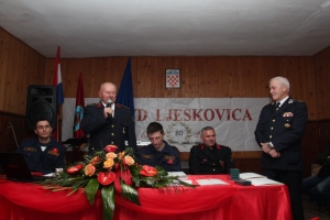 Obilježili 80 godina vatrogastva u Ljeskovici, a najstarijem vatrogascu uručili plaketu za 70 godina rada