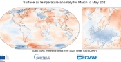 Najhladnije proljeće u Europi od 2013., dok su svibanjske globalne temperature iznad prosjeka